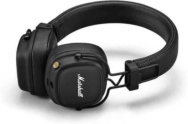 Marshall Major IV On Ear Bluetooth Headphones, Wireless Earphones, Foldable - Black