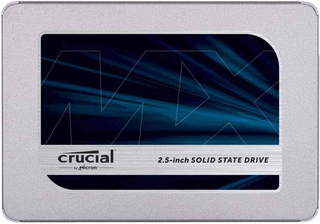 Crucial MX500 1TB Internal SSD (CT1000MX500SSD1, Up to 560 MB/s, 3D NAND,  SATA, 2.5 Inch) - Black